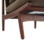 Christopher Knight Home Vista Chaise d'appoint Mocha avec cadre en bois naturel, lot de 2