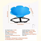 Chaise pivotante cylindrique sensorielle pour enfants avec base en métal, 100 kg, bleue
