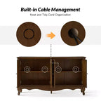 Janey 58 Buffet à 4 portes de large|HULALA HOME-ACORN
