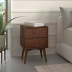 Table de chevet Flynn, Noyer