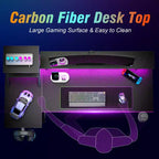Bureau de jeu noir de 39 pouces, petite table d'ordinateur en L avec support d'écran, étagères de rangement, bureau d'angle moderne pour gamer, économiseur d'espace pour salle PC