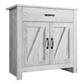 Sideboard Cabinet, Kitchen Storage Cabinet with Drawers, Door, Adjustable Shelves, Freestanding Hutch Cabinet with Buffet Cupboard