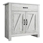 Sideboard Cabinet, Kitchen Storage Cabinet with Drawers, Door, Adjustable Shelves, Freestanding Hutch Cabinet with Buffet Cupboard