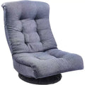 Summit Adventure Swivel Foam Lounge Chair with Headrest Floor Compatible Adjustable Gaming Chair Grey 26x23x14 Inch