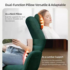 Fauteuil à Bascule de Crèche, Glider Confortable avec Dossier Haut, Siège Rembourré, Fauteuil d'Appoint Vert pour Salon, Chambre