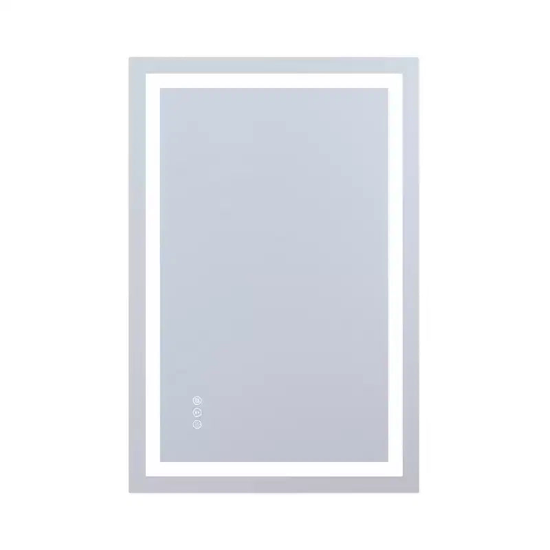Miroir de courtoisie mural SUMERAIN 24x36 en verre trempé, miroir de salle de bain antibuée ETL avec fonction de mémorisation intelligente