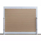 Passion Furniture Milan Miroir de commode rectangulaire avec cadre en bois blanc, 45 po l. x 36 po H