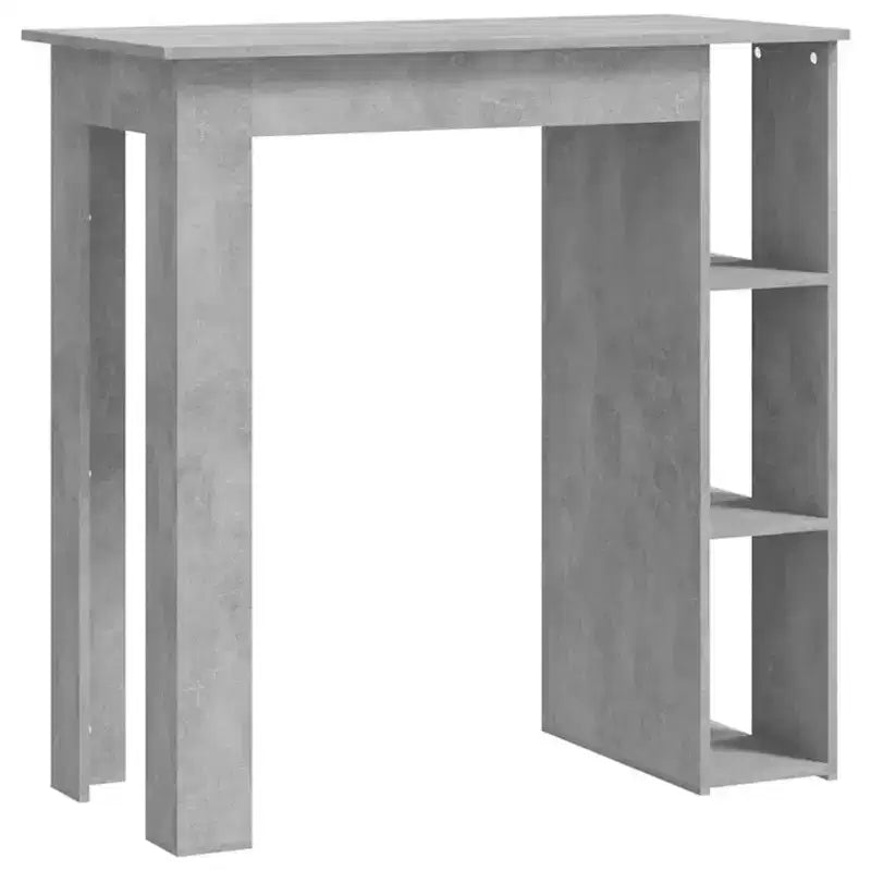 vidaXL Table de bar avec étagère Bois d'ingénierie Salle à manger Cuisine Haute Haute Murale Pièce