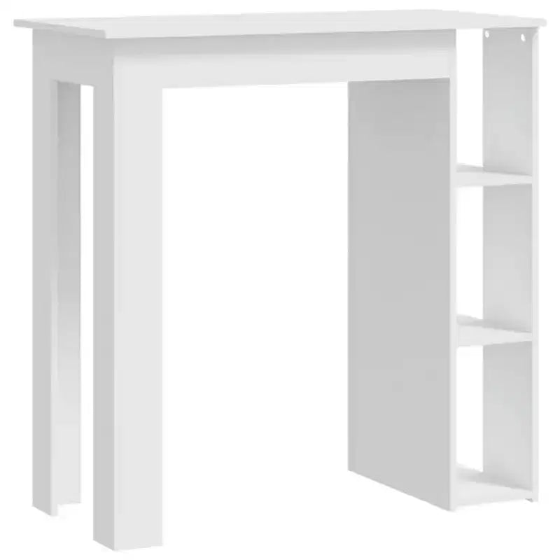 vidaXL Table de bar avec étagère Bois d'ingénierie Salle à manger Cuisine Haute Haute Murale Pièce