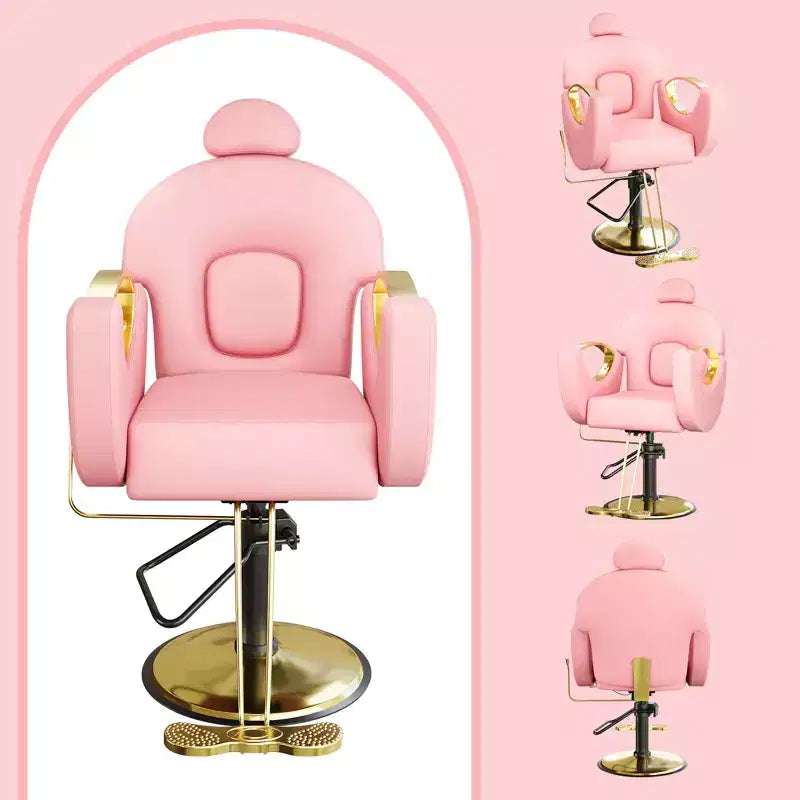 Fauteuil de barbier professionnel inclinable Garvee, chaise de salon de beauté pour barbier et domicile, fauteuil de salon pivotant à 30° pour coiffeur