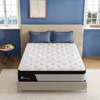Matelas hybride en mousse à mémoire de forme Avenco de 10-12 pouces, rafraîchissant et de fermeté moyenne, certifié CertiPUR-US et OEKO-TEX