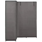 vidaXL Armoire d'angle de placard Armoire de chambre à coucher Portant à vêtements autonome Rail