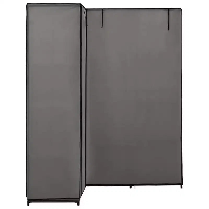 vidaXL Armoire d'angle de placard Armoire de chambre à coucher Portant à vêtements autonome Rail