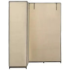 vidaXL Armoire d'angle de placard Armoire de chambre à coucher Portant à vêtements autonome Rail