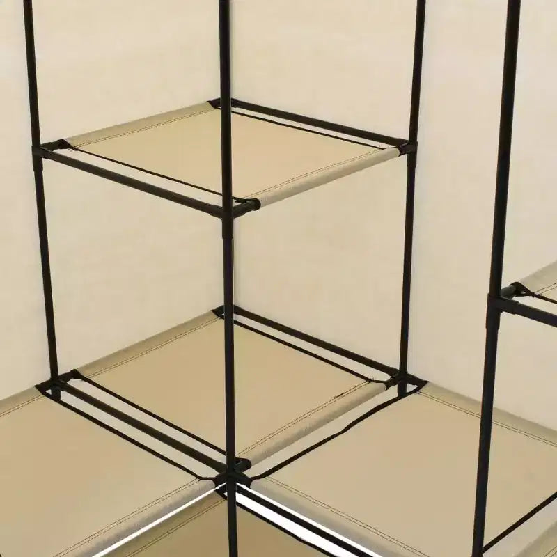vidaXL Armoire d'angle de placard Armoire de chambre à coucher Portant à vêtements autonome Rail