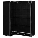 vidaXL Armoire d'angle de placard Armoire de chambre à coucher Portant à vêtements autonome Rail