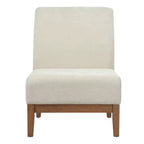 Christopher Knight Home Hyejin Fauteuil d'appoint moderne en bois d'hévéa rembourré avec dossier incurvé