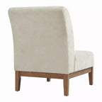 Christopher Knight Home Hyejin Fauteuil d'appoint moderne en bois d'hévéa rembourré avec dossier incurvé
