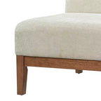Christopher Knight Home Hyejin Fauteuil d'appoint moderne en bois d'hévéa rembourré avec dossier incurvé