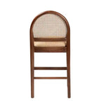 Tabouret de bar GDFStudio Geoffrey en bois d'acacia et rotin de style bohème