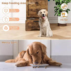 Station d'alimentation intégrée surélevée pour chien, distributeur de croquettes pliable pour chien, meuble d'alimentation moderne pour animaux de compagnie, pour cuisine, salle à manger