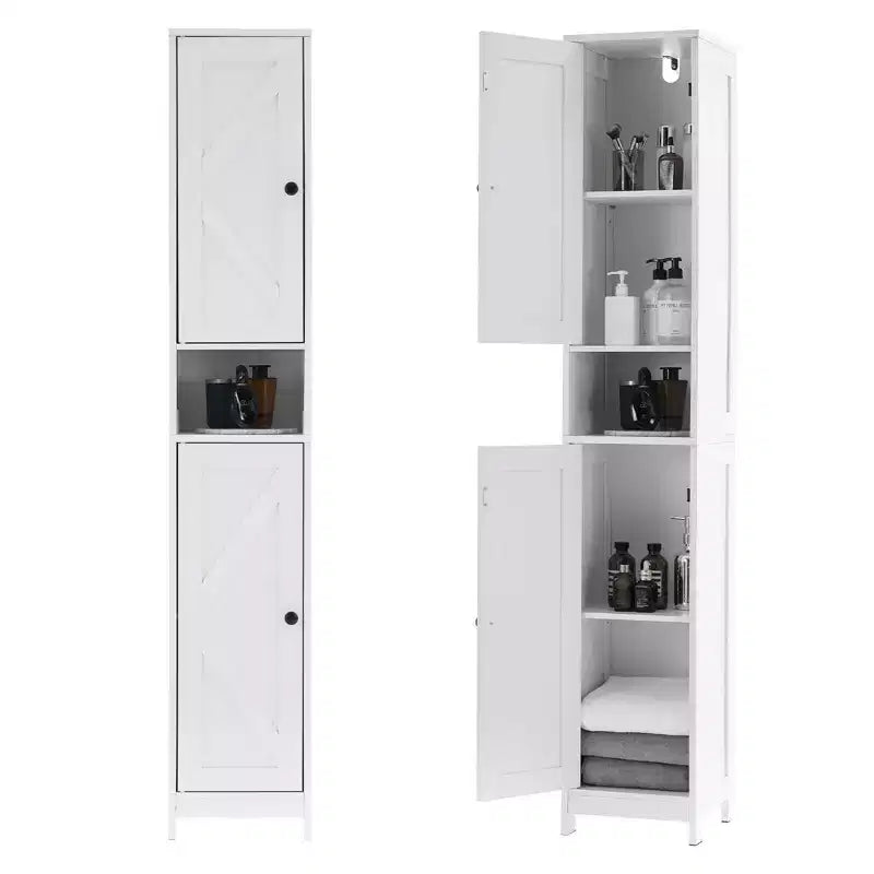 Ensemble de meubles de salle de bain modernes, 2 portes coulissantes, 1 tiroir, étagères réglables, pour salle de bain, cuisine, entrée, salon