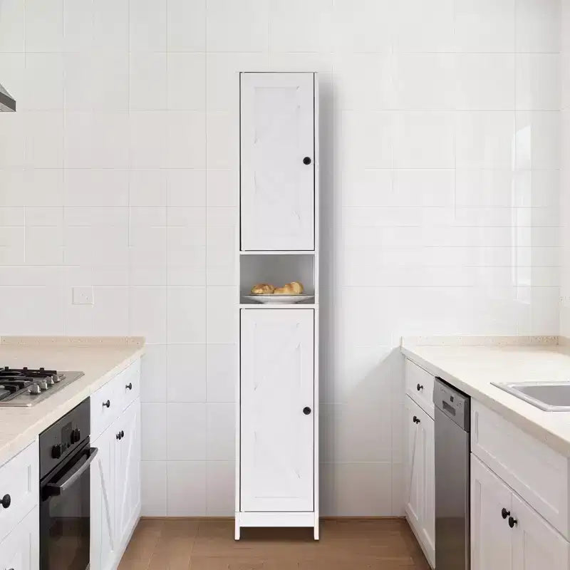 Ensemble de meubles de salle de bain modernes, 2 portes coulissantes, 1 tiroir, étagères réglables, pour salle de bain, cuisine, entrée, salon