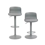 FurnitureR Lot de 2 tabourets de bar réglables en hauteur, tabourets de bar pivotants modernes avec repose-pieds, chaises de bar hauteur comptoir pour îlot de cuisine, pub, bar à la maison