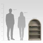 NEWLAYOUT Étagère haute à 4 niveaux, bibliothèque au sol ouverte en bois de 121 cm