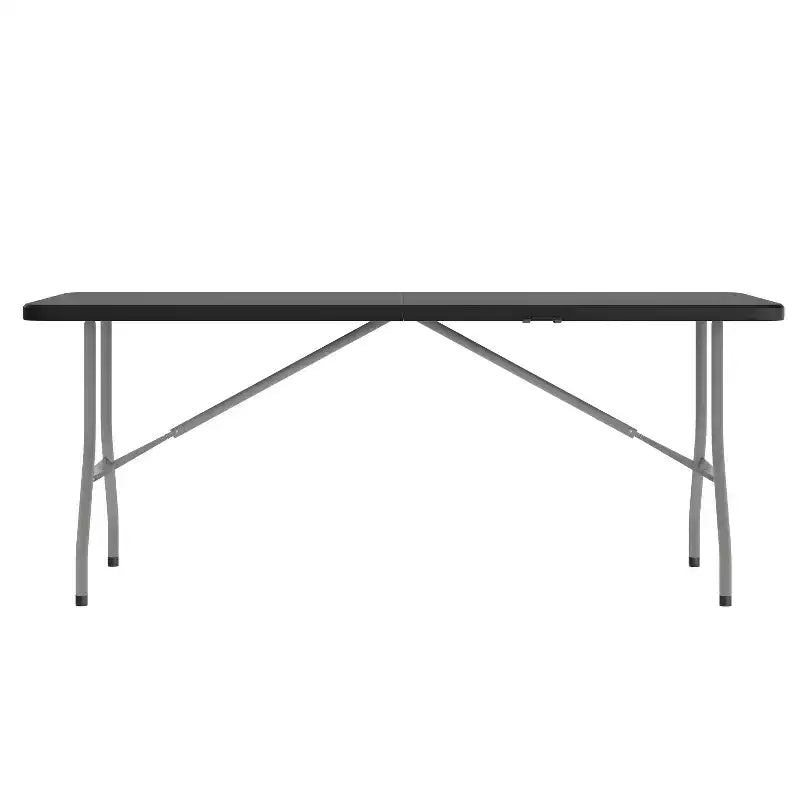 Flash Furniture Table pliante en plastique de 1,8 m à deux volets