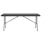Flash Furniture Table pliante en plastique de 1,8 m à deux volets