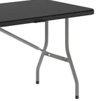 Flash Furniture Table pliante en plastique de 1,8 m à deux volets