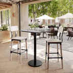 Plateau de table Flash Furniture Acadia avec technologie HPL TopGuard et base hauteur bar