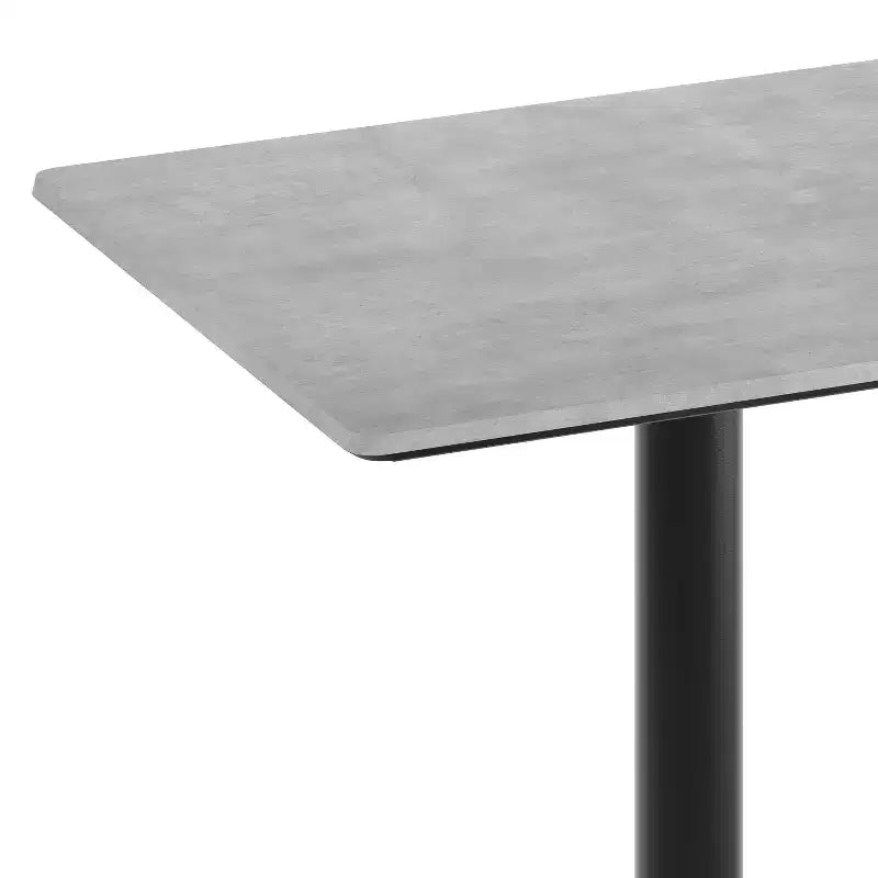 Plateau de table Flash Furniture Acadia avec technologie HPL TopGuard et base hauteur bar