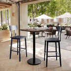 Plateau de table Flash Furniture Acadia avec technologie HPL TopGuard et base hauteur bar