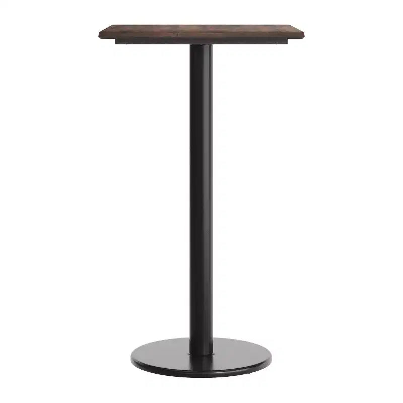 Plateau de table Flash Furniture Acadia avec technologie HPL TopGuard et base hauteur bar