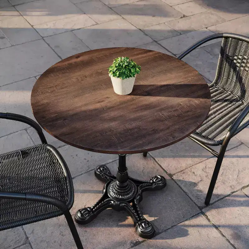 Plateau de table Flash Furniture Acadia TopGuard HPL, bord sans couture, résistant aux rayures et aux taches, qualité commerciale