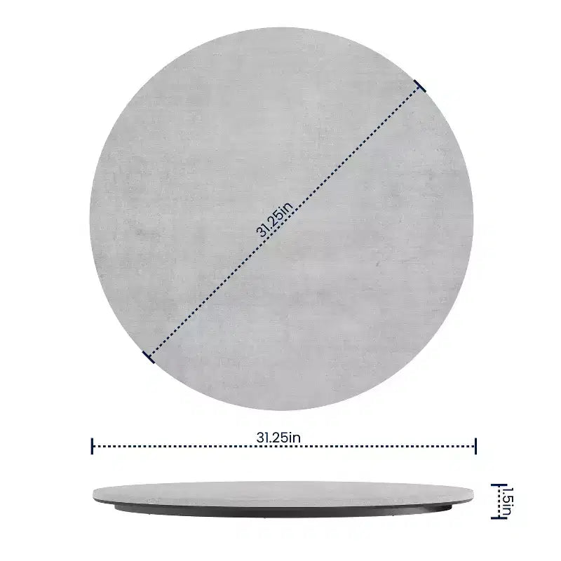 Plateau de table Flash Furniture Acadia TopGuard HPL, bord sans couture, résistant aux rayures et aux taches, qualité commerciale