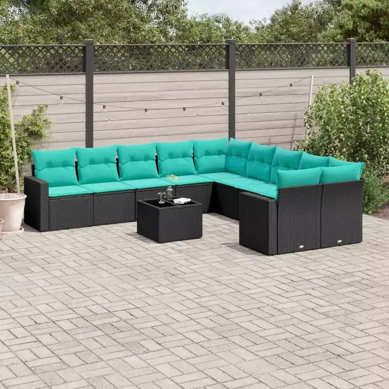 vidaXL Salon de jardin en acacia massif et polyester Naturel