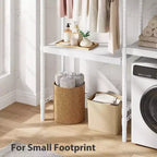 Étagère au-dessus du Lave-linge, Étagère de Rangement pour Sèche-linge à 5 Niveaux avec Hauteur Réglable, Étagère de Salle de Bain, Rangement Gain de Place pour Salle de Bain, Buanderie