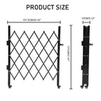 Barrière de sécurité pliable avec roues universelles, clôture extensible Barrière de barrage roulante à 360°, cour, jardin, garage