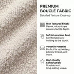 Lit plateforme Christopher Knight Home Johnny moderne en tissu bouclé avec tête de lit à oreilles