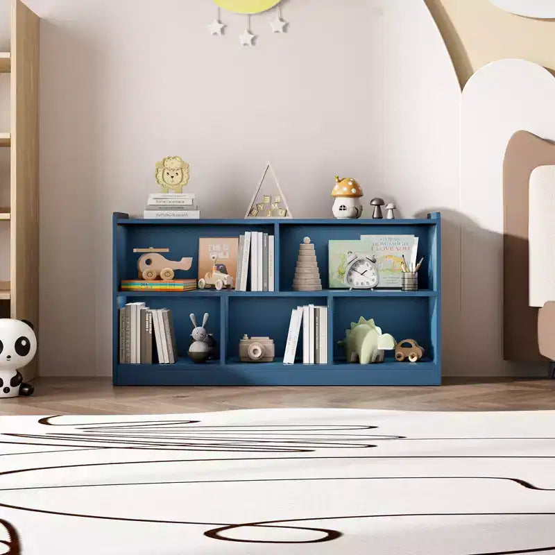 Meuble de rangement pour enfants en bois avec 5 sections, bibliothèque Montessori et organisateur de jouets pour crèche, salle de jeux, salle de classe et chambre à coucher