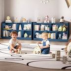 Meuble de rangement pour enfants en bois avec 5 sections, bibliothèque Montessori et organisateur de jouets pour crèche, salle de jeux, salle de classe et chambre à coucher