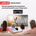 Pyle Supports muraux universels pour barre de son – Noir