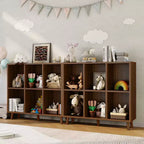 Bibliothèque moderne à 6 cubes, étagère ouverte en bois, étagère de rangement autoportante, design peu encombrant, pour maison, salon, chambre à coucher