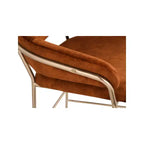 Meridian Furniture, Tabouret de comptoir en velours Yara