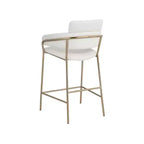 Meridian Furniture, Tabouret de comptoir en velours Yara