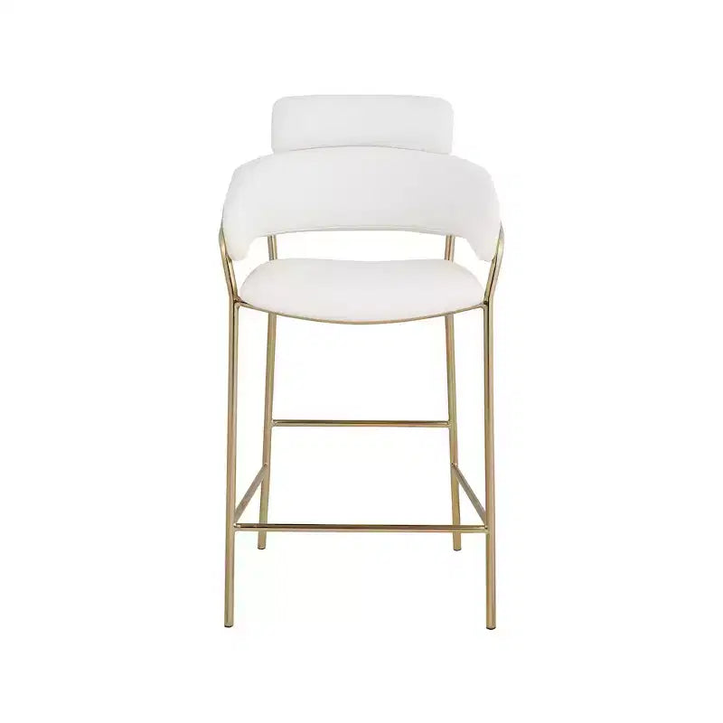 Meridian Furniture, Tabouret de comptoir en velours Yara