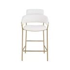 Meridian Furniture, Tabouret de comptoir en velours Yara